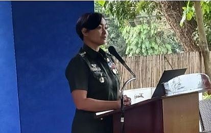 Military spokesperson Col. Francel Margareth Padilla