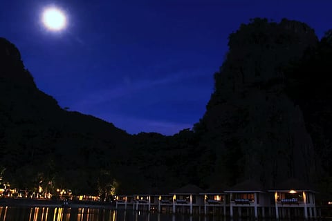 El Nido Lagen cove at night (Photo from Audley Travel / website) 