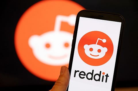 (FILES) In this photo illustration, the Reddit logo is displayed on the screen of an iPhone on 16 December 2021 in San Anselmo, California. 