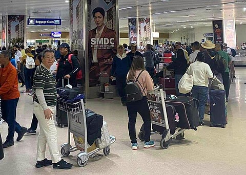 Implementation of the new Customs Baggage Declaration creates a long queue at the Customs area