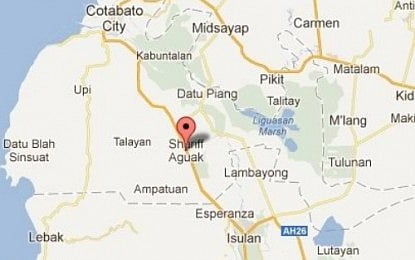 Google map of Shariff Aguak town, Maguindanao del Sur.