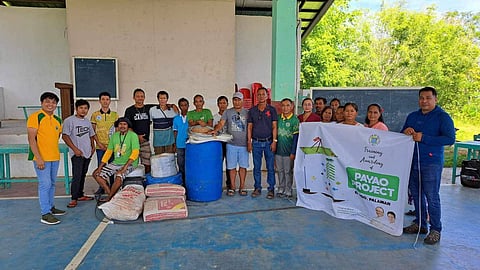 Training and awarding of payao fish aggregating devices to small-scale fishermen in Brgy. Tenegueban in the town of El Nido. 
