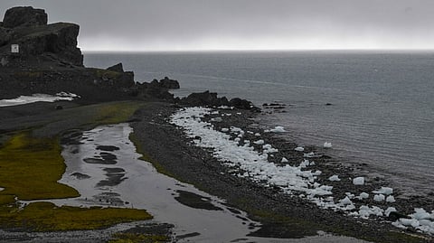 View of Livingston Island in the South Shetland Islands, Antarctica on January 26, 2024.
