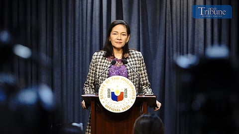 Senator Risa speaks before the press