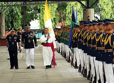 3rd from left Bishop Oscar Jaime Florencio, D.D., Apostolic Administrator of Military Ordinariate