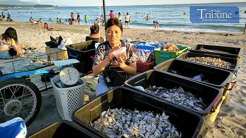 Dried fish for sale in Bataan