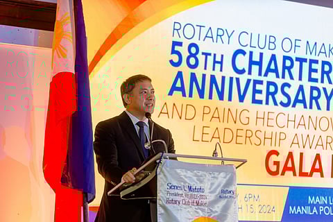 Bureau of Internal Revenue Commissioner Romeo D. Lumagui Jr. is the recipient of the Rotary Club of Makati's Youth Leadership Role Model award this year. He was cited for his stellar pioneering projects at the BIR including the Run After Fake Transactions program and ISO certifications, solidifying his legacy as a trailblazer in tax administration. Under his watch, BIR revenue collection in 2023 hit a whopping P2.34 trillion, or 8.6 percent more than the P2.16 trillion the agency collected in 2022. 