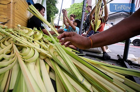 Family of 'palaspas' makers