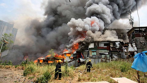 Fire gutted ISF colony in QC