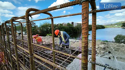 Ongoing construction of Magsaysay Bridge 