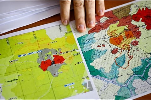 Geological maps of Rosia Montana area. A Canadian mining company lost an arbitration case against Romania after it blocked a gold mining project at a site now recognized by Unesco.