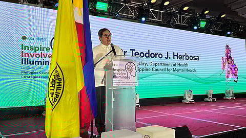 Health Secretary Teodoro J. Herbosa at the Department of Health (DOH) launch of the 2024-2028 Philippine Council for Mental Health (PCMH) Strategic Framework.