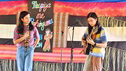 PAOLO Benjamin and Miguel Benjamin of the Ben&Ben band perform before a local crowd in Maramag town on 14 March. 
