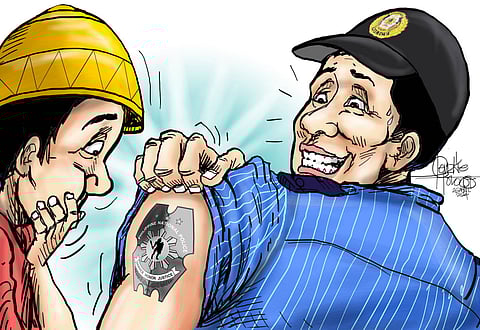 Upholding PNP image minus tattoos