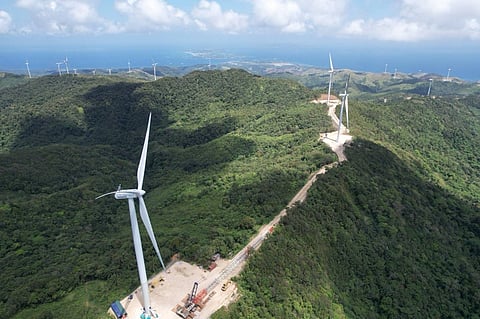 
View of Nabas Wind Power Project, looking north.
