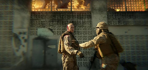 ‘Civil War’ action scene.