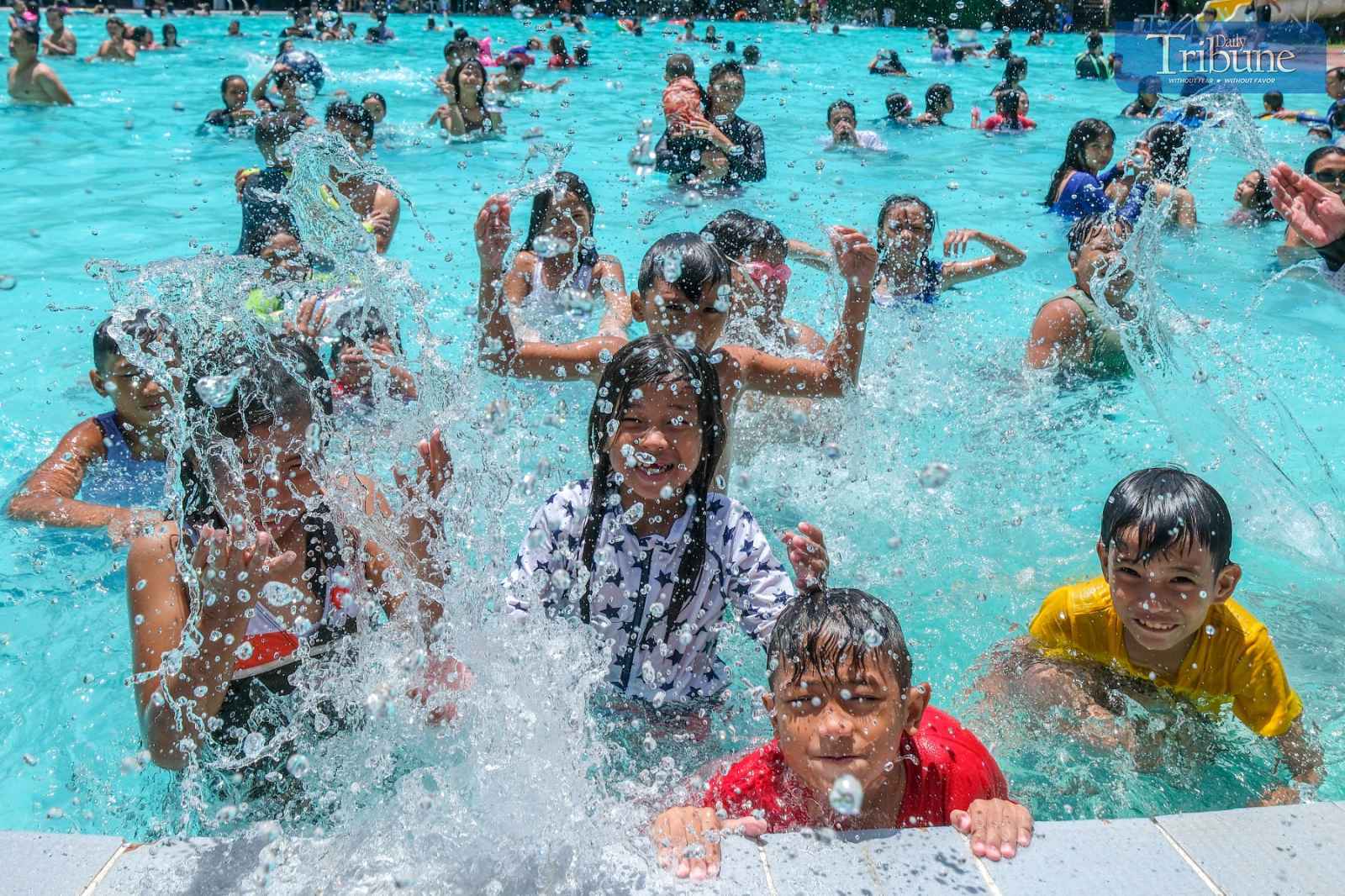 Locals and visitors dip at a Pasig waterpark 