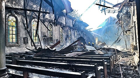 Ilagan church temporarily closed after fire