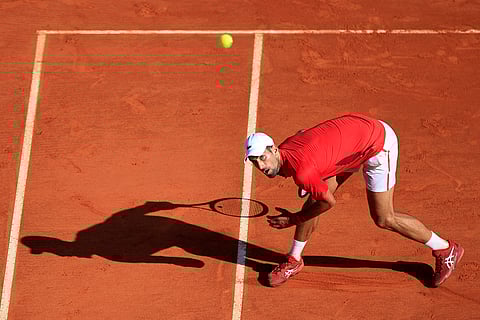 NOVAK Djokovic flaunts his prowess in booking a 7-5, 6-4 win over Alex de Minaur in the quarterfinals of the Monte Carlo Masters in Monaco.