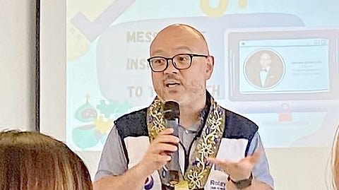 
At the culminating activity of RAC Makati’s ‘B.E.T.T.E.R. Kareer: Introduction to Digital Careers’ program last 13 April 2024, RC Makati’s New Generation director Julian Lim, who advises and supervises RAC Makati, delivered a message highlighting the transformative power of education and mentorship, urging the youth to leverage their newfound knowledge to pursue their aspirations with confidence. 