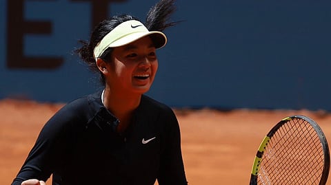 ALEX Eala gets eliminated after
losing to Romanian world No. 30
Sorana Cirstea, 6-3, 6-7 (8), 6-4,
in their Round of 64 match in the
Madrid Open.