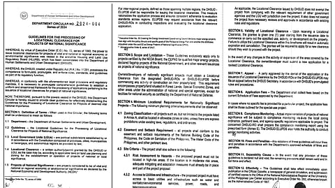 DHSUD Department Circular No. 2024-004