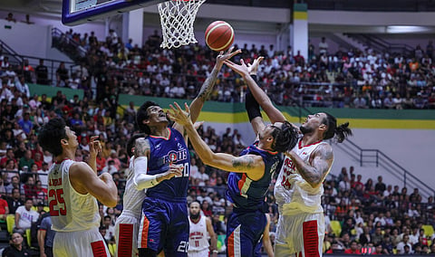 Meralco outworks Ginebra in Game 3 to take a 2-1 best-of-seven semis lead in the PBA Philippine Cup Wednesday at the Dasmarinas Arena in Cavite.