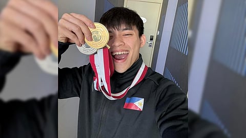 Carlos Yulo will have the luxury of training at home as he gets ready for the Paris Olympics. 