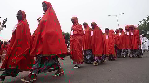 Mass weddings are common in mostly Muslim northern Nigeria 
