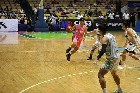 LAURENZ Victoria delivers the key baskets that lifted the Pasay Voyagers to an 89-75 win over the Rizal XentroMall Golden Coolers in the MPBL Sixth Season.