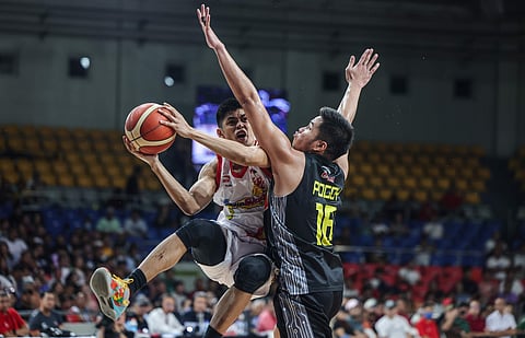 Gian Mamuyac shows the way as Rain or Shine eliminates TNT, 110-109, to advance into the semifinals of the PBA Philippine Cup Wednesday at the Ninoy Aquino Stadium.