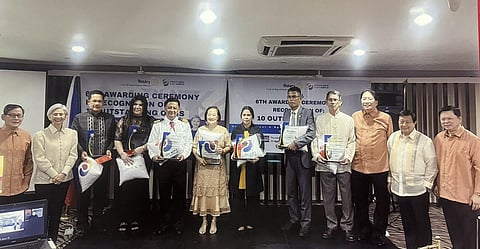 City of Manila Mayor Maria Sheilah ‘Honey’ H. Lacuna-Pangan (2nd from left) was the guest of honor and speaker during the successful awarding ceremony of Ten Outstanding OFWS, a flagship project of the Rotary Club of Bagumbayan-Manila (RCBM) now on its 6th year last. The awarding ceremonies were held at the Midas & Casino Hotel, Pasay City on 11 April 2024.  Awardees and officials of RCBM were (from left) RCBM president Jojo Uy Ching, Mayor Lacuna,  Engr Cipriano Abdon of Kuwait, Captain Gerald Flora, seaman and Master Mariner and represented by his wife, Ms. Flora, Captain Rodel Mangaba, seaman and Master Mariner, Evelyn Refugio of United Arab Emirates, Leah de Guzman of Indonesia, Hope Francisco of Kingdom of Saudi Arabia, Roseller Martinez of Japan and Thailand, RCBM past president Manny Inserto, chairman of this flagship project, RCBM past president Eric Marquez, adviser and RCBM past district governor Ernie Choa, adviser.  Not in the photo are Rodel Nacianceno A.K.A. Coco Martin of Canada, Dr. Joseph Berlin Juanzon of the Kingdom of Bahrain, Dr. Ronald P. Romero of the United Arab Emirates and RCBM past district governor Danny Yu, adviser.  Moderators were past presidents Juanito Kaw and Richard Chua Chiaco. 