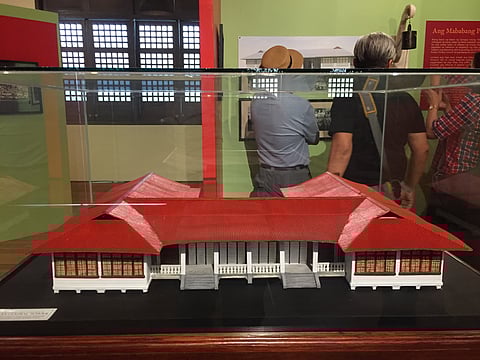 Scale model of the original building.
