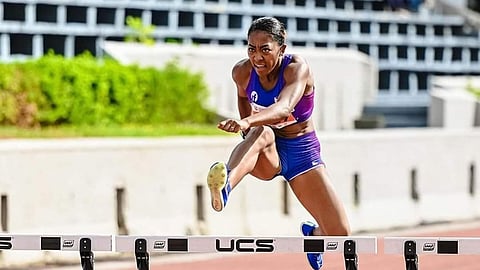 Filipino-American hurdler Robyn Brown is focused on making the grade for the 2024 Paris Olympics.