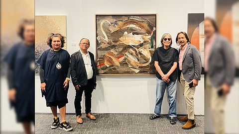 Philippine Contemporary artists Helena Alegre, Gig de Pio, Junyee and Nestor Vinluan.