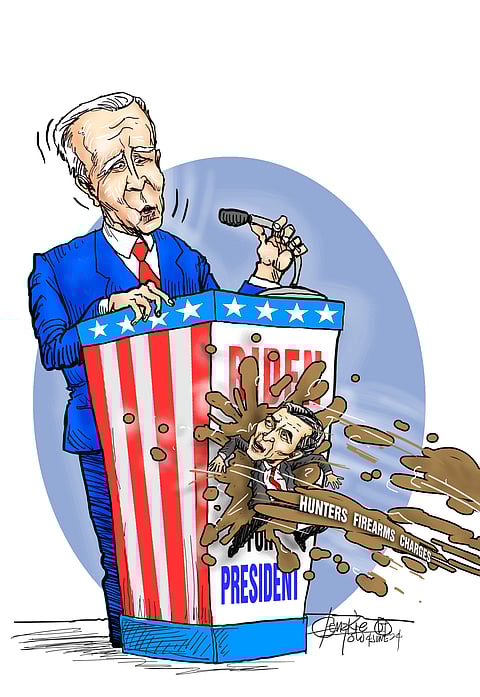 Hunter in crosshairs