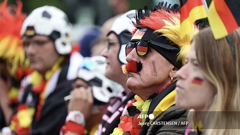 German supporters of the UEFA Euro 2024 football championships.

