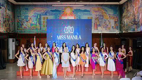 MISS Manila 2024 candidates with Manila City Mayor Honey Lacuna. 