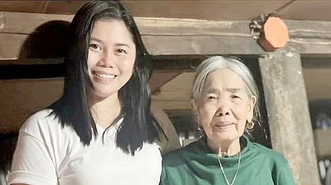 DR. Mary L. Sito with Apo Whang-od in Buscalan Village. 