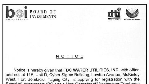 FDC Water Utilities, Inc.