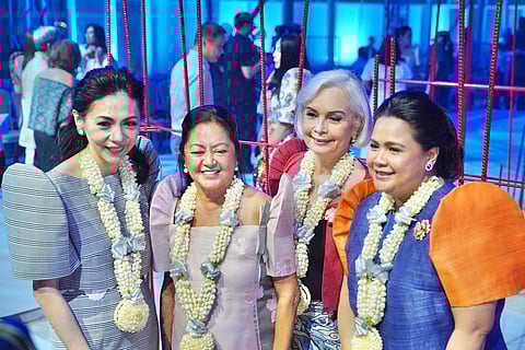 Cultural Center of the Philippines (CCP) president Kaye Tinga, First Lady Liza Araneta-Marcos and CCP vice chairs Margie Moran and Carrissa Cosculluela.