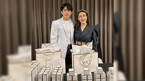 Marlou Colina MC Aesthetics International owner with COO Ai-Ai de las Alas.