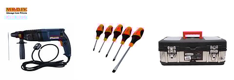 Tools that can be found inside MR. DIY