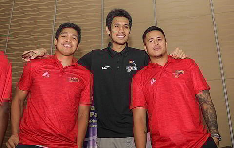 FORMER Rain or Shine stalwarts Don Trollano, Raymond Almazan and Jericho Cruz have reunited in the PBA Philippine Cup finals between San Miguel Beer and Meralco.