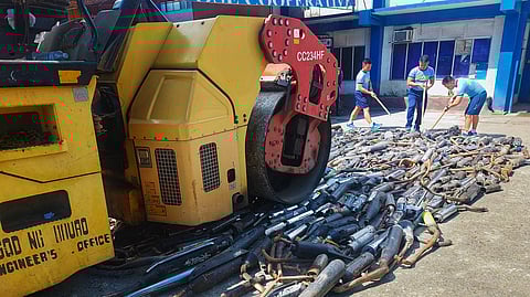 Davao destroys 623 modified mufflers
