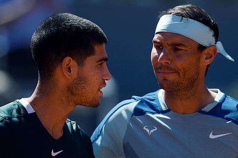 RAFAEL Nadal (right) and Carlos Alcaraz will form a powerhouse duo for Spain in the men’s doubles event of the Paris Olympics.