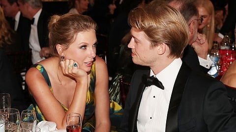 TAYLOR Swift and Joe Alwyn at the 77th Annual Golden Globe Awards. 