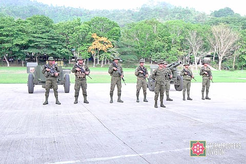 TROOPS from the Second Howitzer Platoon, Bravo Company, 3rd Field Artillery Battery (3FAB), Armor Artillery Regiment (AAR) of the Philippine Army beef up forces to eradicate insurgency in Eastern Visayas.