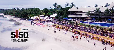 Triathlon fever hits Bohol