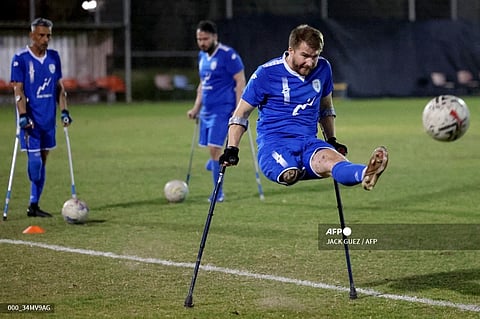 BEN Binyamin, who was nearly murdered by the Hamas terrorists in the deadly attack at the Supernova Music Festival on 7 October, is now the team captain of the Israeli amputee football team. Like other Israelis, Binyamin is hoping and praying for Israel’s success in the Paris Olympics.